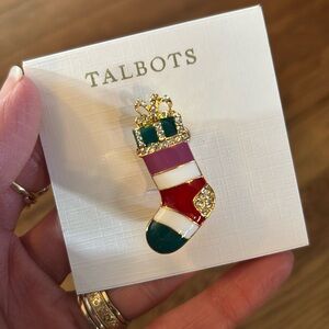 Gorgeous Talbot's Christmas stocking pin